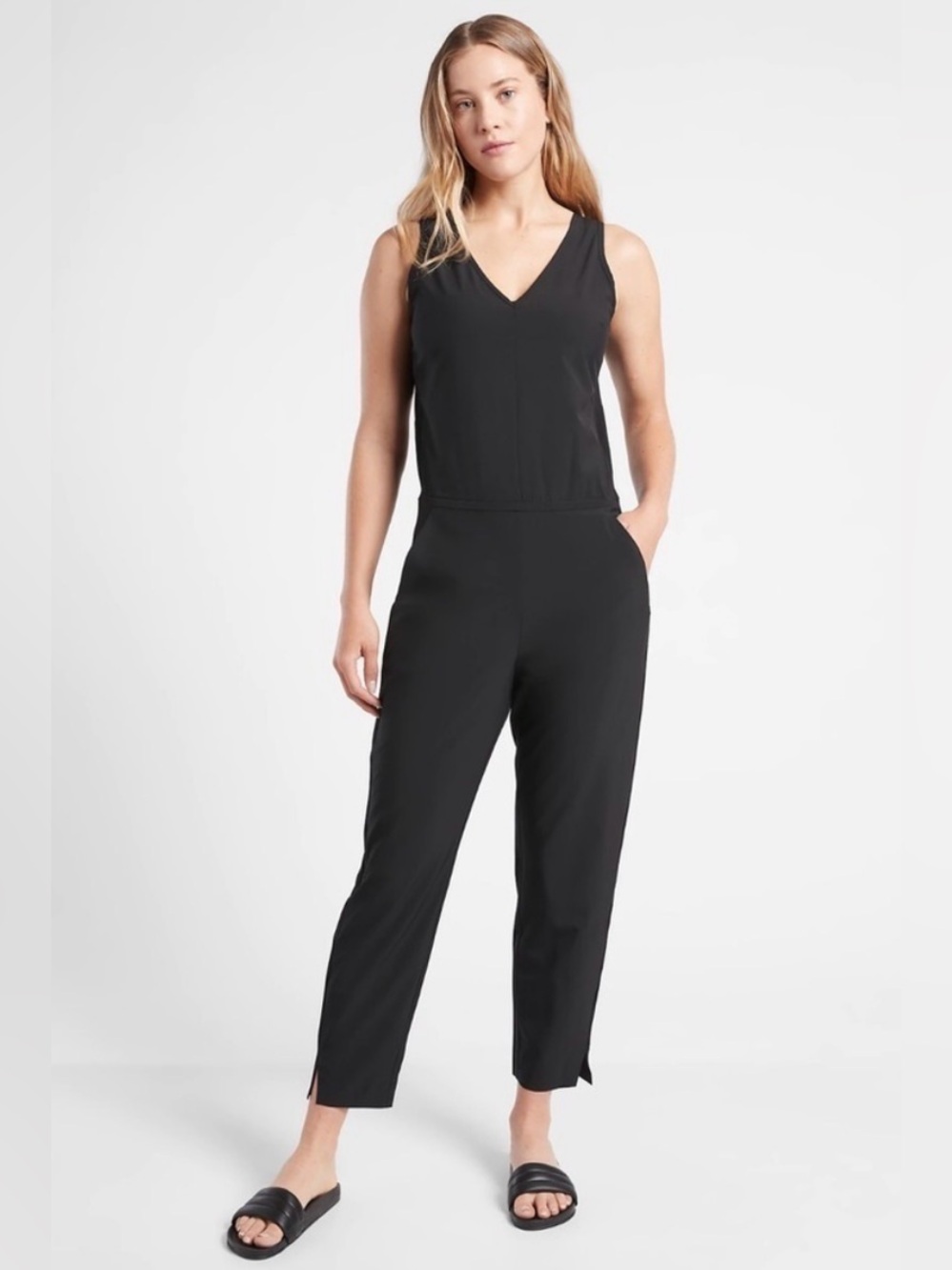 Athleta Petite Brooklyn V-Neck Jumpsuit